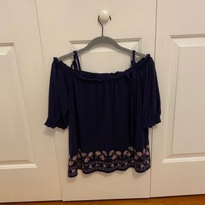 Francesca’s Navy Blue Top